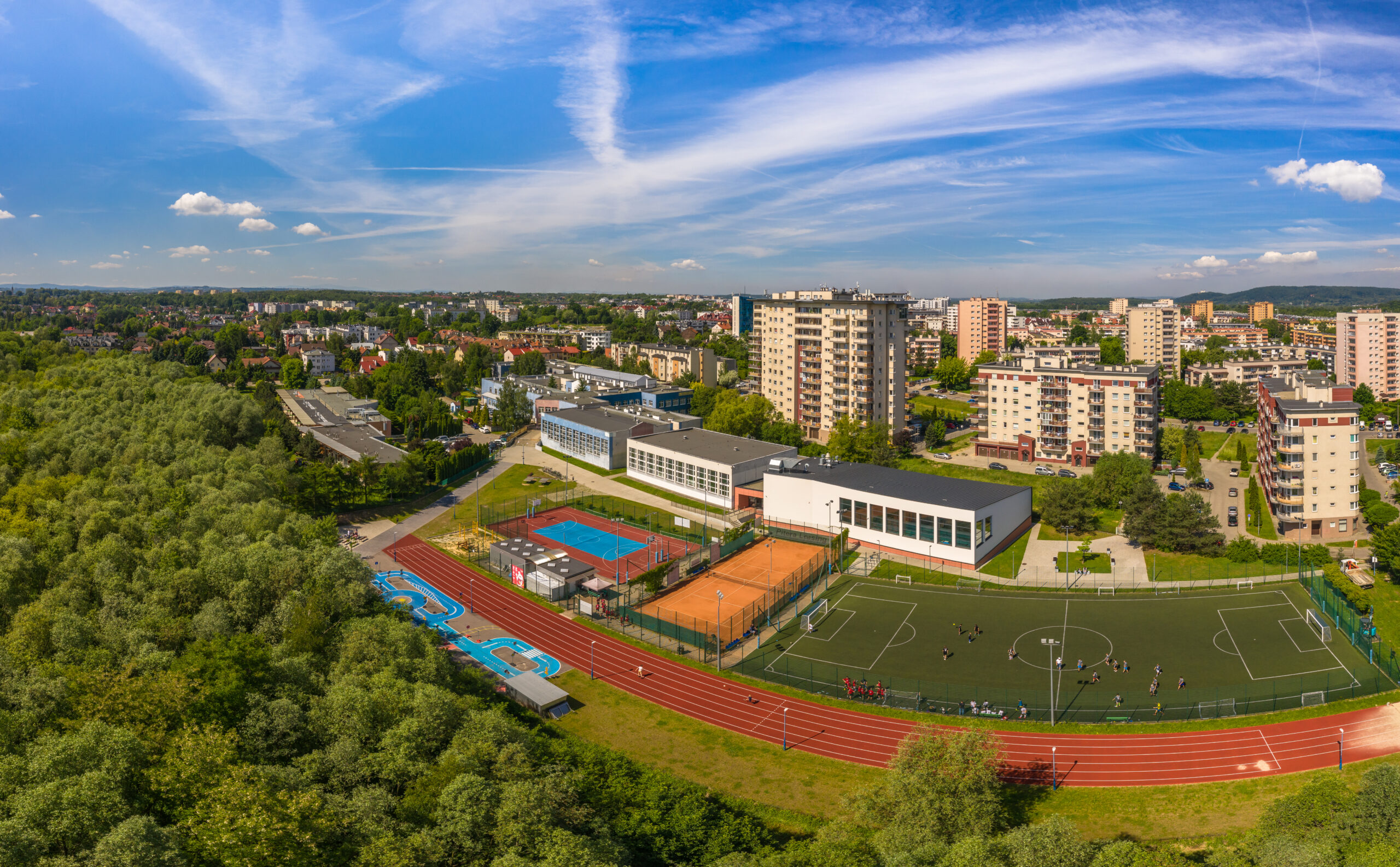 Zdjęcie panoramiczne SPZOI nr 158 w Krakowie